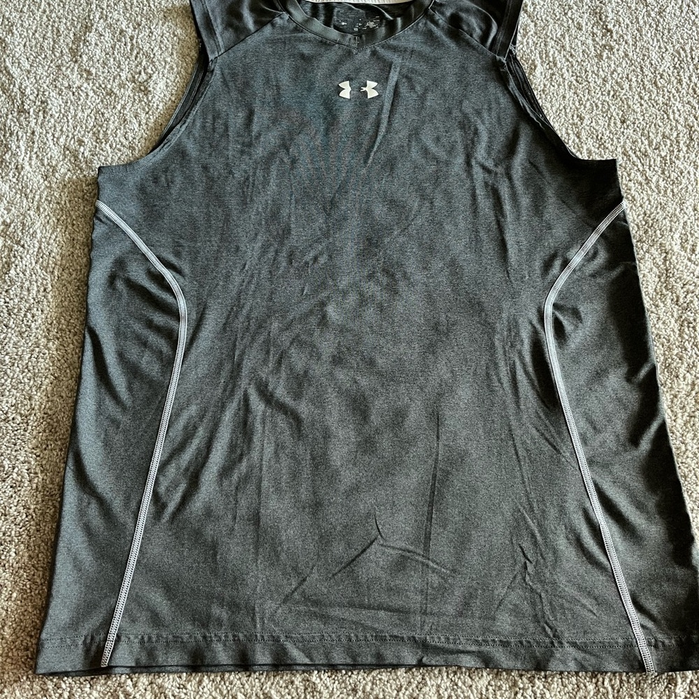 Under Armour Charcoal Sleeveless Performance Top